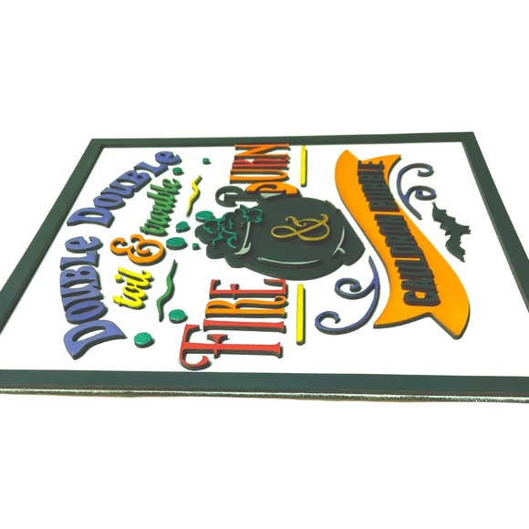 Double Double Toil & Trouble Wall Sign - Picture 5 of 6